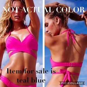 🎉MAKE OFFER VS The Wrap Halter Bikini top 34D